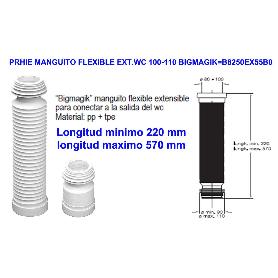 PRHIE MANGUITO FLEXIBLE EXT.WC 100-110 BIGMAGIK  31001